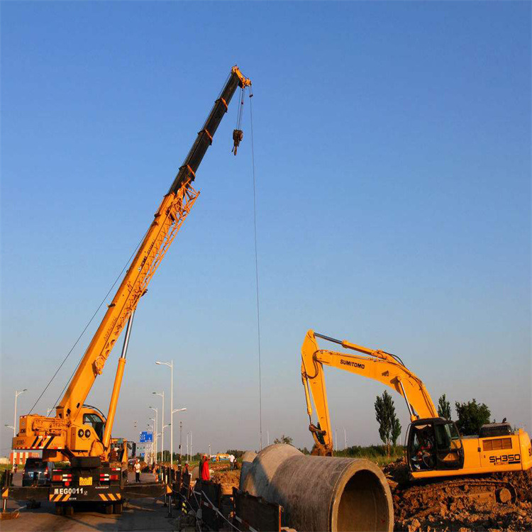 淇滨挖机用吊车怎么吊